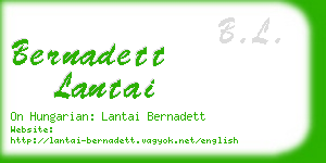 bernadett lantai business card